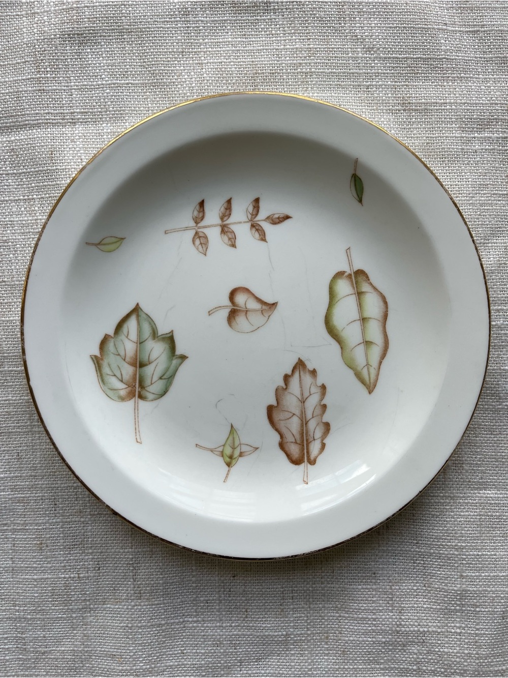 50s Autumn Frolic Tea Plate 6" by EB Foley